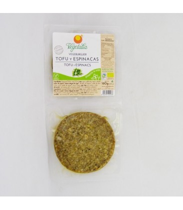 Vegeburguer de tofu y espinacas, 2 x 80 gr.