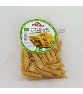 Rolls de maiz al punto de sal ecológicos, 75 gr.