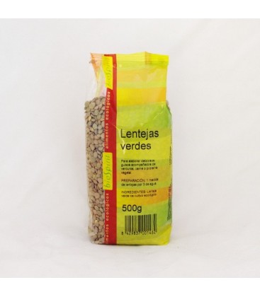 Lentejas verdes ecológica 500 gr.
