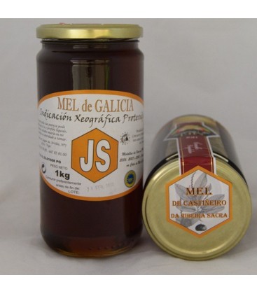 Miel de castaño, IGP Miel de Galicia 1000 gr.