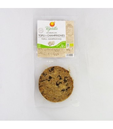 Vegeburguer de tofu y setas, 2 x 80 gr.