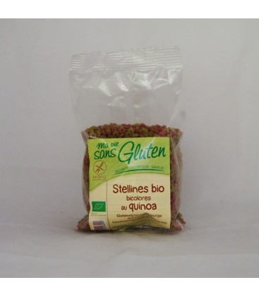 Pasta: estrellitas bicolores de quinoa sin glutenecol. 250 gr.