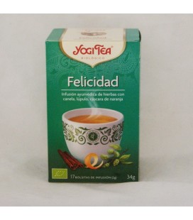 Infusión: felicidad, ecológica. 17 bolsitas de 1,8 gr.