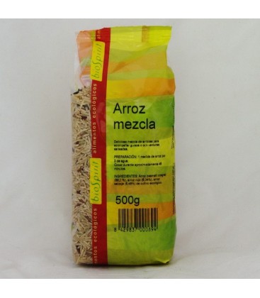 Arroz mezcla basmati, rojo y salvaje ecológ. 500 gr.