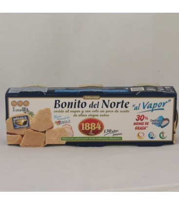 Bonito del Norte ''al vapor'', 3 * 85 gr.