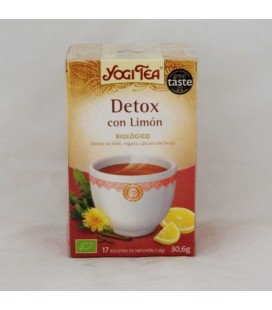Infusión ecológ. detox con limón, 17 bolsitas de 1,8 gr.