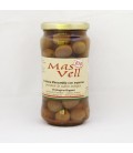 Aceitunas manzanilla con especias ecológ., 350 gr.