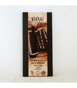 Chocolate negro 85% ecológ, 100 gr.