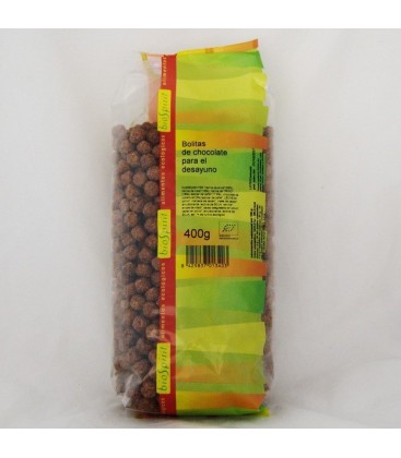 Bolitas de chocolate para el desayuno ecológ. 400 gr.