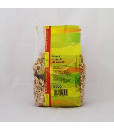 Muesli crujiente de espelta ecológ. 500 gr.