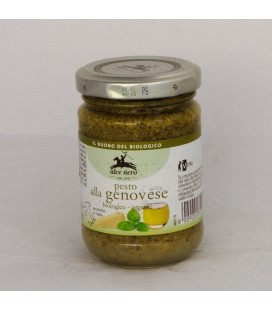 Pesto a la genovesa con albahaca ecológica 130 gr.