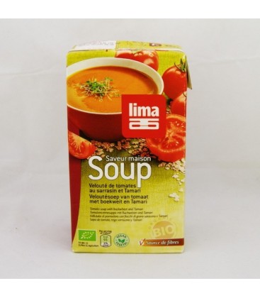 Sopa de tomate con trigo sarraceno y tamari, ecol. 1 litro