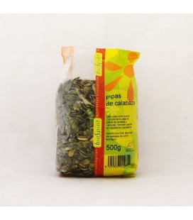 Semillas/pipas de calabaza ecológ. 500 gr.