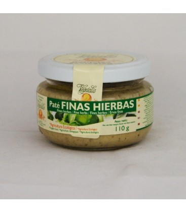 Paté de finas hierbas ecológ, 110 gr.