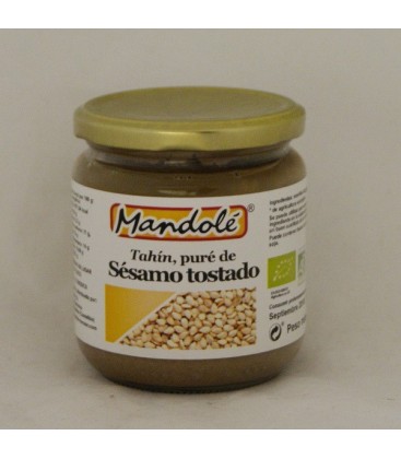 Tahin, crema de sésamo blanco ecológ. 325 gr.