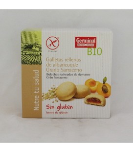 Galletas rellenas de albaricoque con trigo sarraceno ecológ. sin gluten 200 gr.