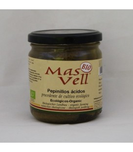 Pepinillos ácidos ecológ.350 gr.
