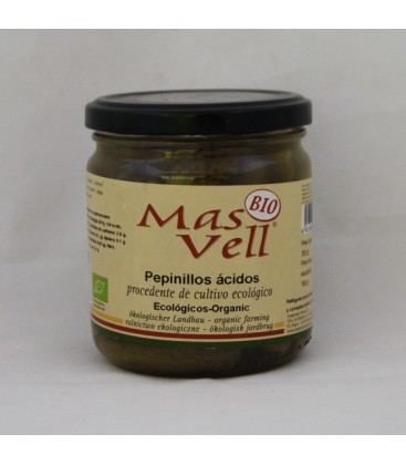 Pepinillos ácidos ecológ.350 gr.