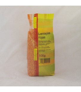 Lentejas rojas ecológicas 500 gr.