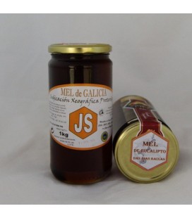 Miel de eucalipto IGP Miel de Galicia, 1000 gr.