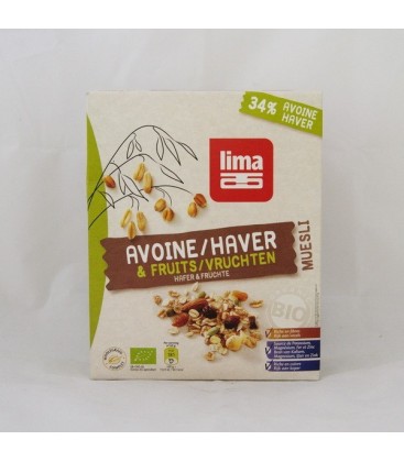 Muesli de avena con frutos secos eco. 500 gr.