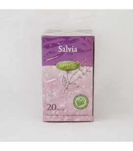 Infusión: salvia ecológica. 20 bolsitas de 1,2 gr.