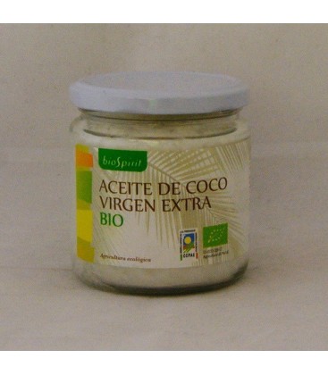 Coco crudo, aceite ecológico, 200 gr.