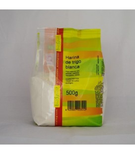Harina de trigo blanca ecológ., 500 gr.