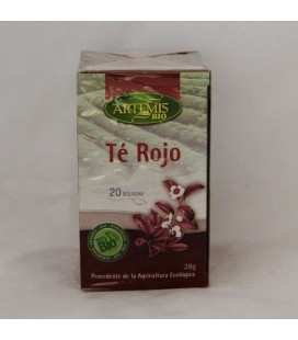 Té rojo pu-erh ecológ. 20 bolsitas de aprox 1,4 gr.