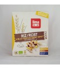 Arroz y mijo mezclados con frutas sin gluten eco, 250 gr.